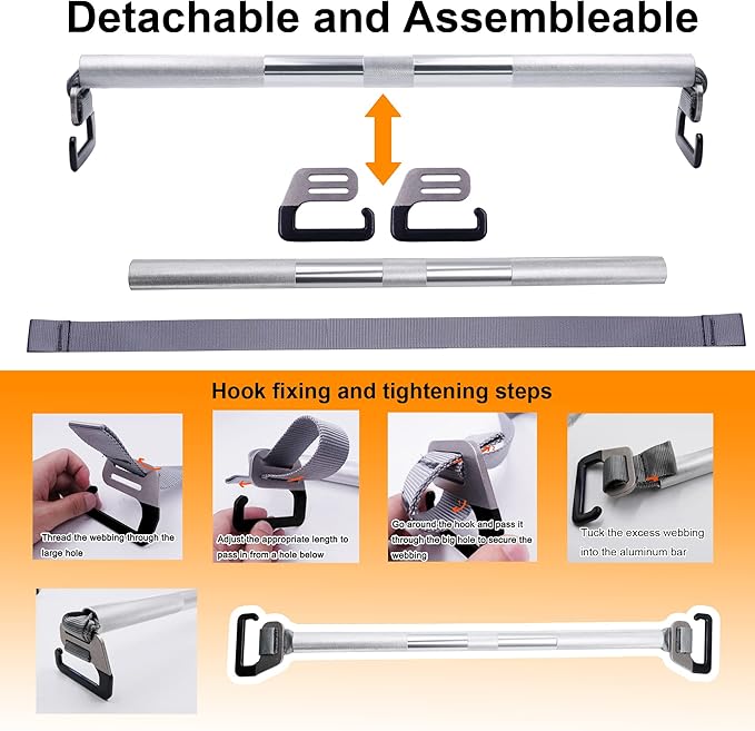 J Bryant Fitness Resistance Band Exercise Bar Large