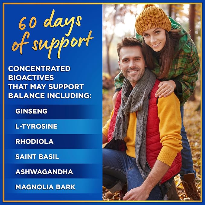 Cortisol Supplement & Cortisol Reducer - Advanced Cortisol Regulation Supplements with Calming Ashwagandha, L-Tyrosine - Mood, Stress, Sleep Support Cortisol Blocker for Women and Men - 60 Capsules