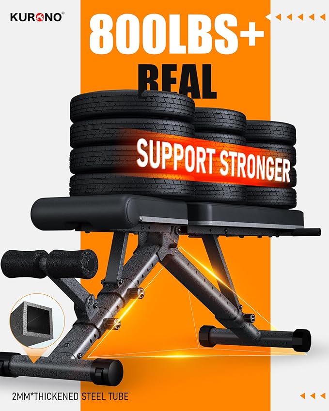 BARWING 90° Adjustable Weight Bench Workout Bench 800 LB 2024 New