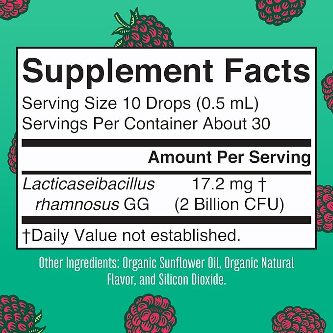 MaryRuth Organics USDA Organic Liquid Kids Probiotic Drops | Digestive Health | Gut Health | Kids Immune Support Supplement | Overall Health and Wellness | Non GMO | Vegan | 30 Servings