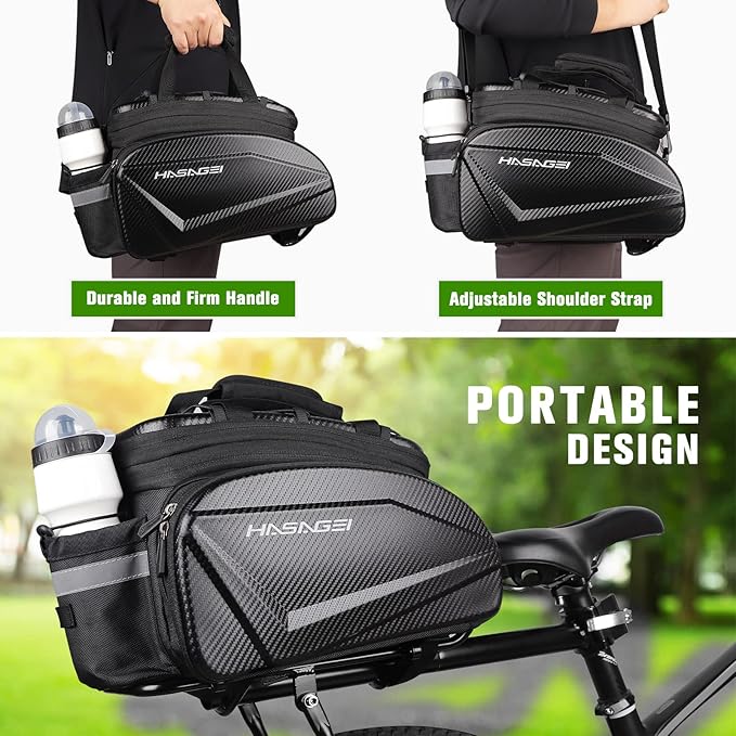 Bike Bag,Bicycle Bag,Bike Rack Bag,35L Capacity,Waterproof,Bike Trunk Storage Travel Bag Panniers for Rear Rack