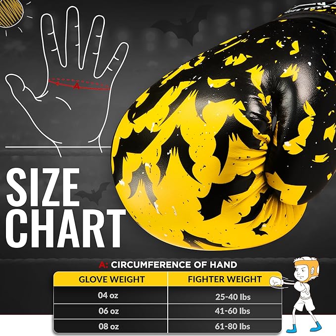 WYOX Kids Boxing Gloves 4oz 6oz 8oz โ Youth Punching Gloves for Boys & Girls Ages 3โ15 โ Sparring Gloves for Punching Bag, Kickboxing, Muay Thai, MMA โ Boxing Gloves for Kids Training Set
