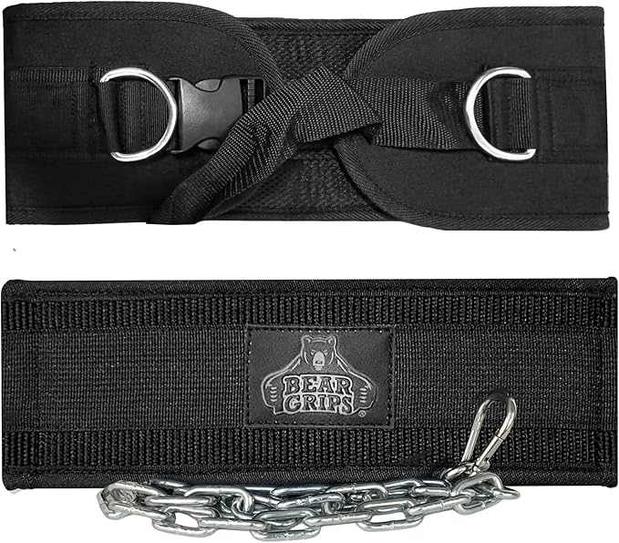 Bear Grips Dip Belt for Weight Lifting 8mm Padded