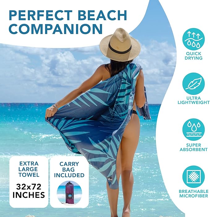 Youphoria Microfiber Travel Towel Fast Drying Lightweight -