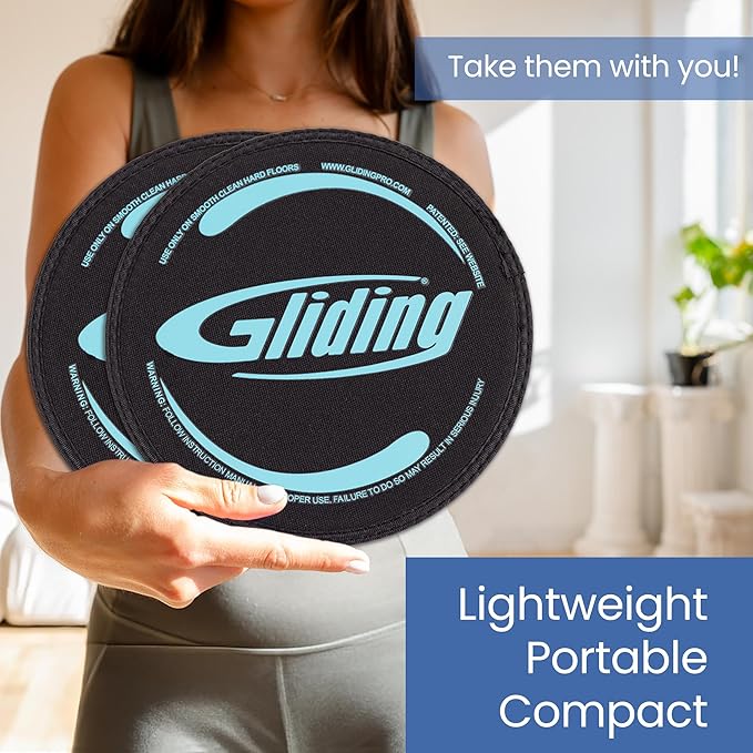 Gliding Discs for Working Out - Exercise Sliders 1 Pair, 4 Streaming
