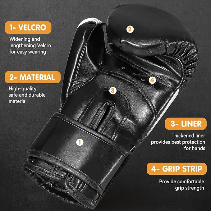 FIVING Kids Boxing Gloves, Youth Training Gloves, Sparring for Punching Bag, Kickboxing, Muay Thai, MMA