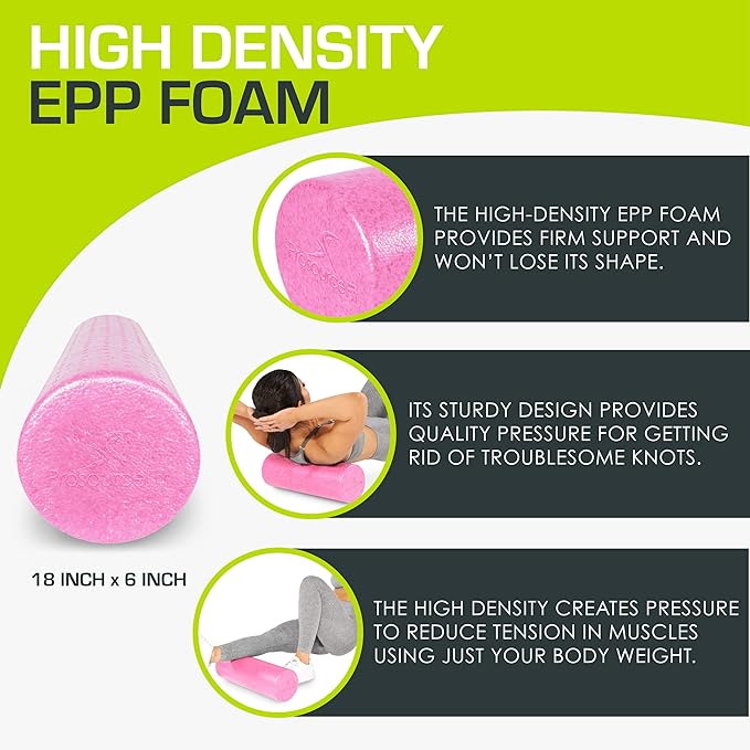 ProsourceFit High Density Foam Rollers 12 - Inches long