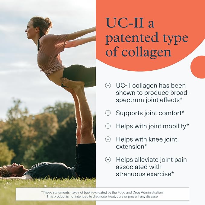 Youtheory Joint Complex with UC-II - Collagen Supplement for Men & Women with Boswellia Extract, Ginger & Turmeric - Offers Joint Support* - Dairy, Soy & Gluten Free - 60 Tablets