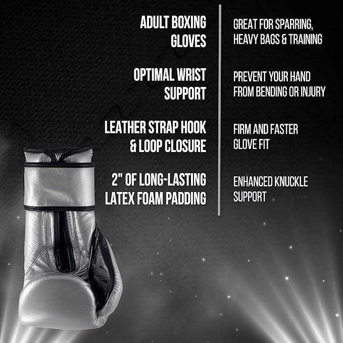 CLETO REYES Training Gloves with Leather Strap & Attached Thumb and Hook & Loop Closure
