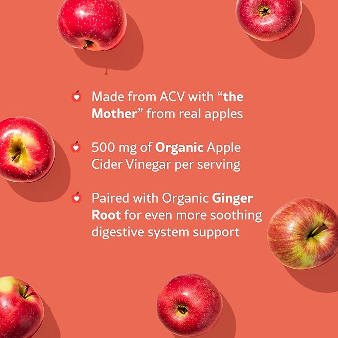 WellPath Organic Apple Cider Vinegar Gummies with The Mother - USDA Organic ACV Gummies - Ginger & Apple Cider Vinegar with Mother for Gut Health - Vegan, Non-GMO, 60 Ct by Pure