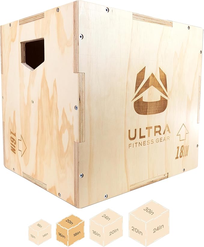 Plyo Box - Wooden 3-in-1 Plyometric Jump Box