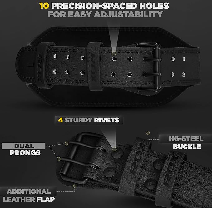 RDX Weight Lifting Belt Gym Fitness 4” 6” 6” Padded 10 Adjustable