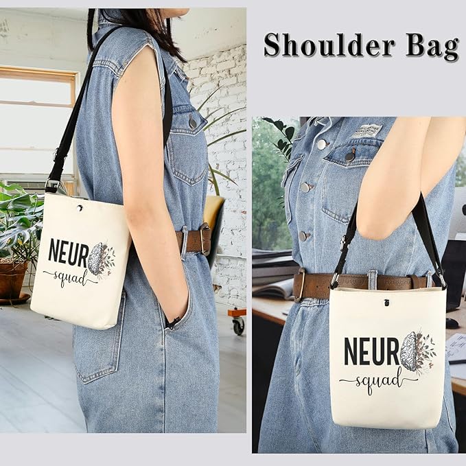 GJTIM Neuro Squad Gift Neuro Nurse Gift Neuro Team Rn Gift Neurology Surgery Nurse Nursing Zipper Pouch Makeup Bag (Neuro Squad CB)