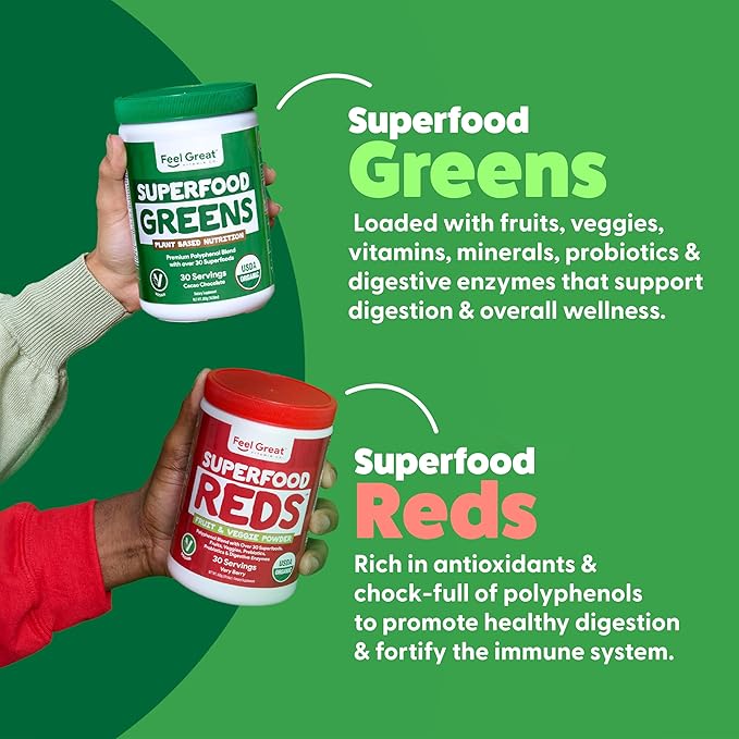 Feel Great Reds and Greens Powder 300 Grams
