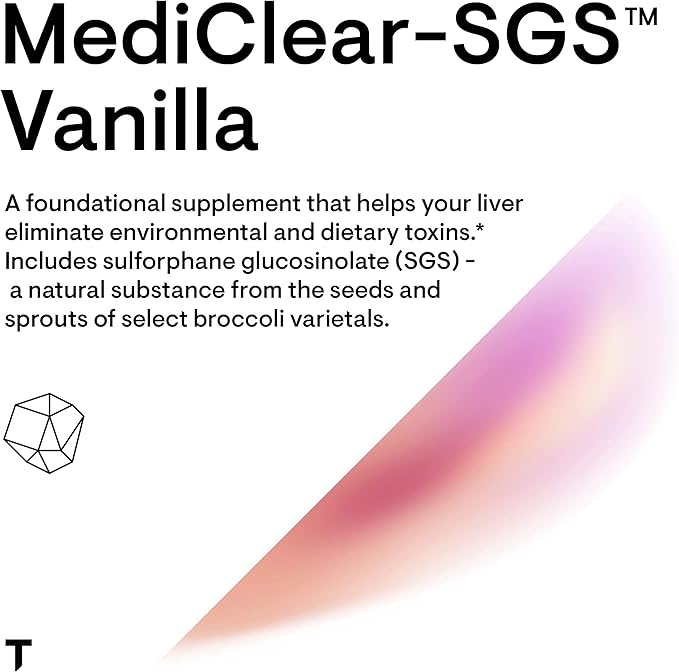 THORNE MediClear-SGS - Foundational Support, Eliminate Environmental and Dietary Toxins - Rice and Pea Protein-Based Drink Powder with a Complete Multivitamin-Mineral Profile - Vanilla - 34.4 Oz