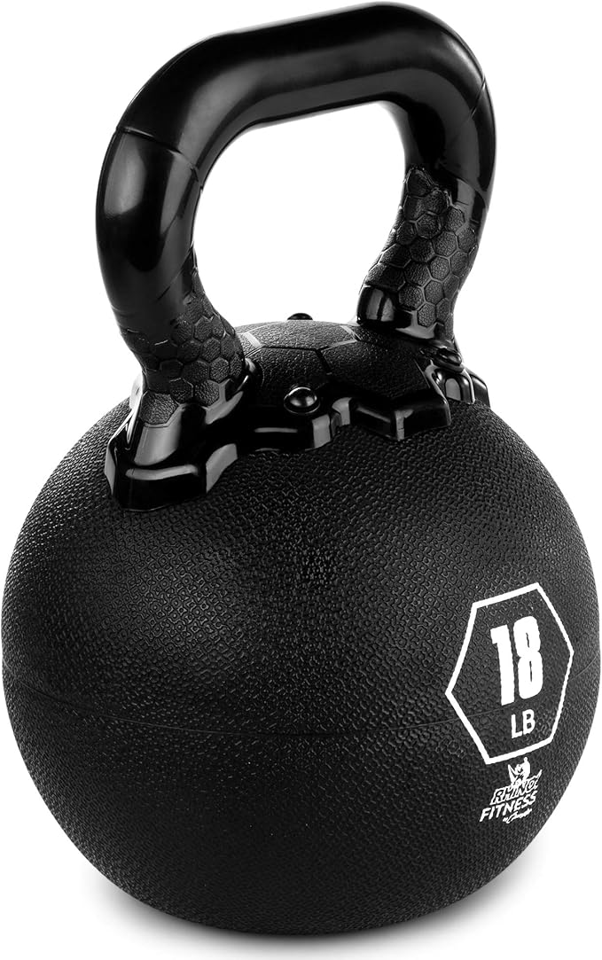 Champion Sports Rhino Kettlebell Rubber Weights