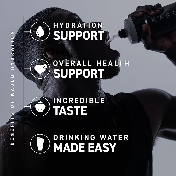 Kaged Electrolyte Hydration Powder | Hydracharge Strawberry Yuzu | Sports Drink for Men and Women | Pre, Post, Intra Workout Supplement | 60 Servings