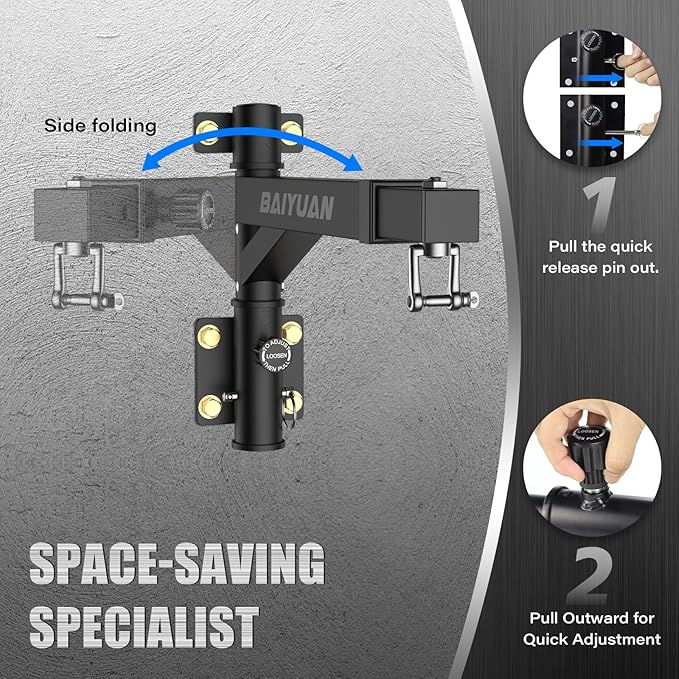 Heavy Bag Hanger - Wall Mount Punching Bag Hanger, Adjustable Heavy-Duty Boxing Bag Wall Bracket, Punching Bag Mount Stand for Home or Gym, for Kickboxing Bag, Muay Thai Bag,Etc (Supports up to 800Ib)