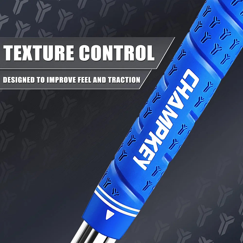 CHAMPKEY WRAP-Y Rubber Golf Grips 13 Pack Come with All Repair Kits - High Feedback and Traction Golf Club Grips