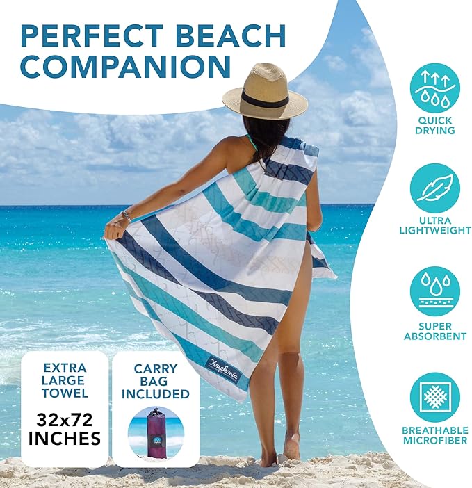 Youphoria Microfiber Travel Towel Fast Drying Lightweight -