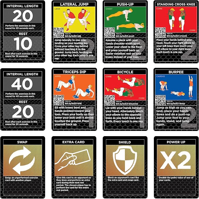 HIIT Interval Workout Game. Designed by Military Fitness