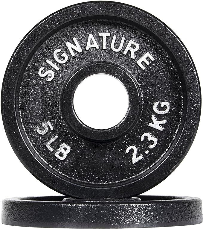 Signature Fitness Deep Dish 2-Inch Olympic Cast Iron