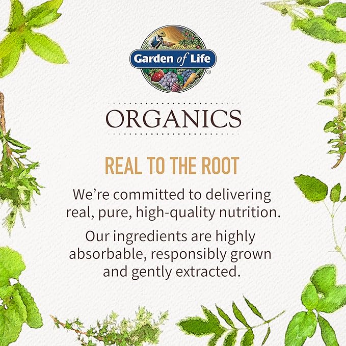 Garden of Life Organics Adrenal Daily Balance, Adaptogenic Herbs Ashwagandha, Holy Basil, B Complex & Probiotics, Organic Non-GMO, Vegan, Gluten Free Supplement, Two Month Supply, 120 Tablets