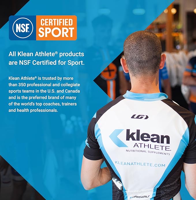Klean ATHLETE Klean Probiotic | Shelf Stable Probiotic to Support Immune System and Overall Health of The Digestive System | NSF Certified for Sport | 60 Vegetarian Acid-Resistant Capsules