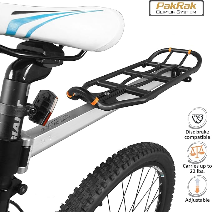 Ibera PakRak Bicycle Seat Post Commuter Rack and Quick-Release Bag