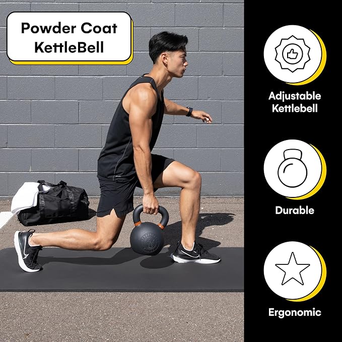 Kettlebell Kings Powder Coated Kettlebell Weights 5-90 LB