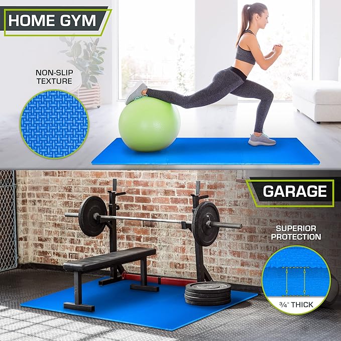 ProsourceFit Extra Thick Puzzle Exercise Mat ¾” and 1"