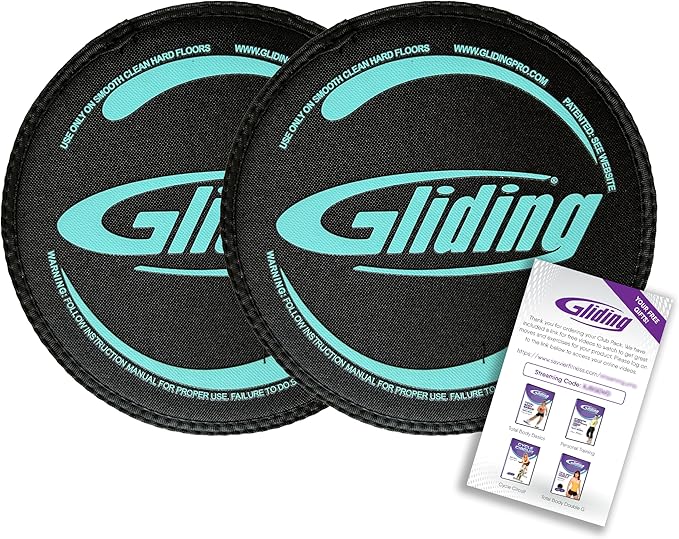 Gliding Discs for Working Out - Exercise Sliders 1 Pair, 4 Streaming