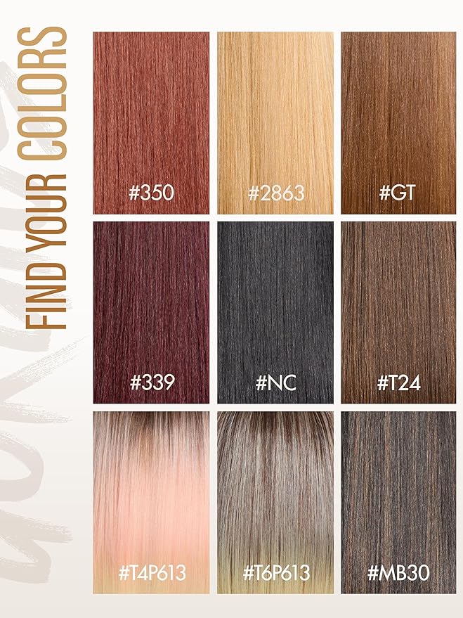 GORGIUS Straight Glueless Wig with Bangs Golden Blonde Layered Hair Ready-to-Go Synthetic Bang Wigs with Realistic Scalp 24 Inch