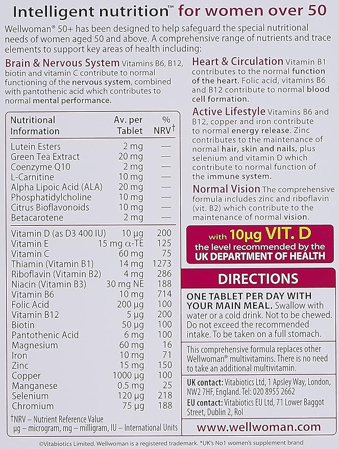 Vitabiotics 50+ 30 Tablets