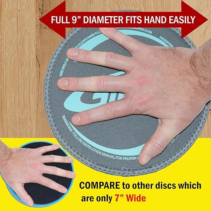 Gliding Discs for Working Out - Exercise Sliders 1 Pair, 4 Streaming