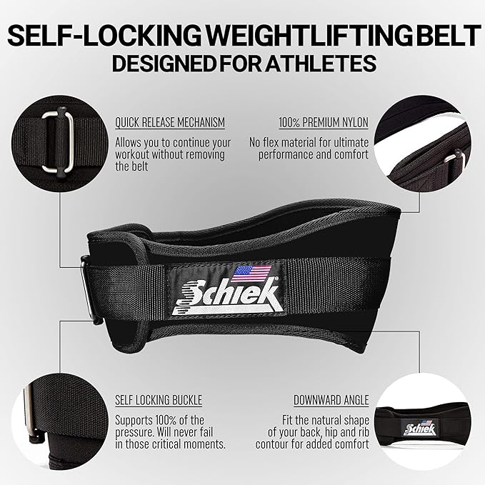 Schiek Sports Model 2006 Nylon 6" Weight Lifting