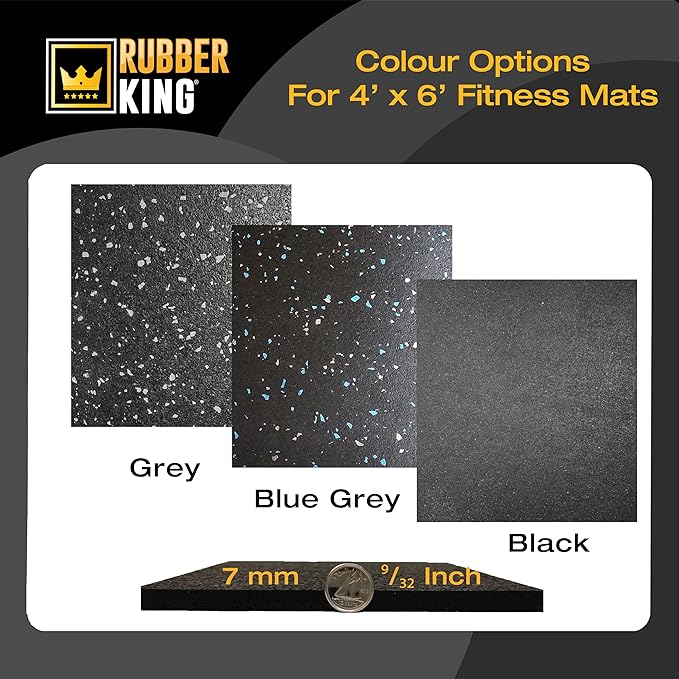 Rubber King Multi-Purpose Exercise Mat - 100% Recycled