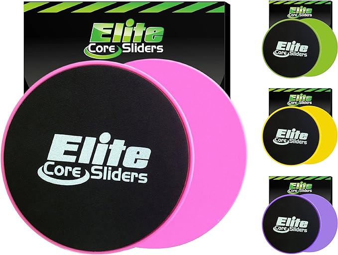 Elite Sportz Core Sliders for Working Out - 2 Compact,