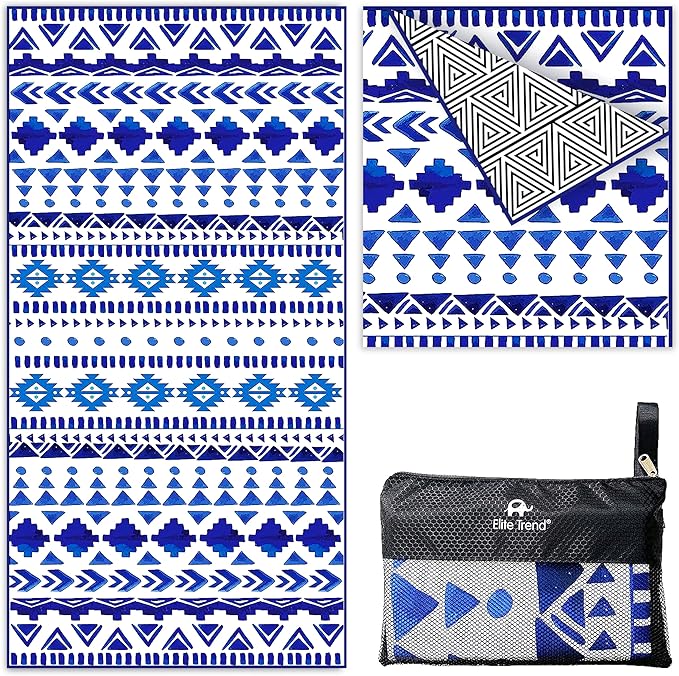 Elite Trend Microfiber Beach Towel - Extra Large 78x35 Inch
