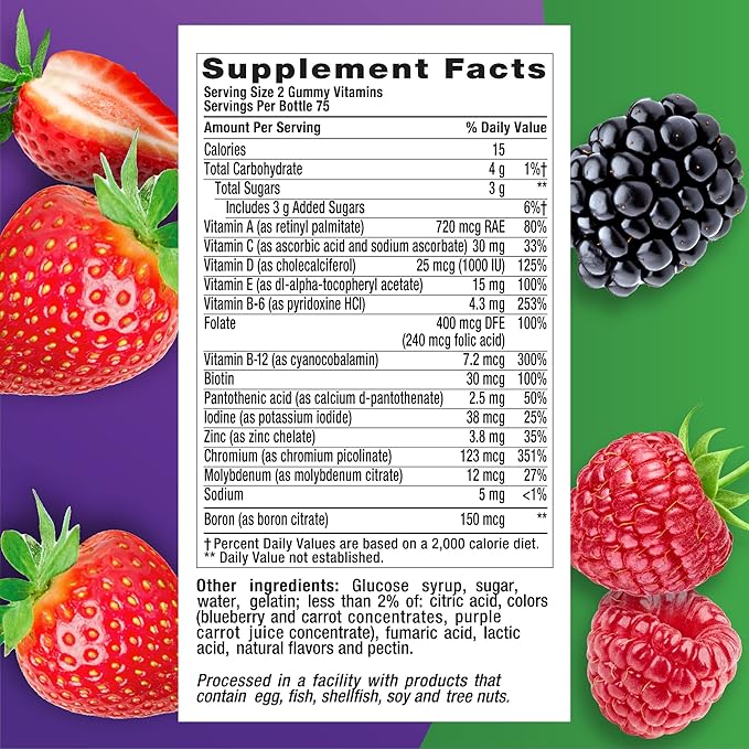 Vitafusion Men's Powerful Multi - Natural Berry 150 Gummies