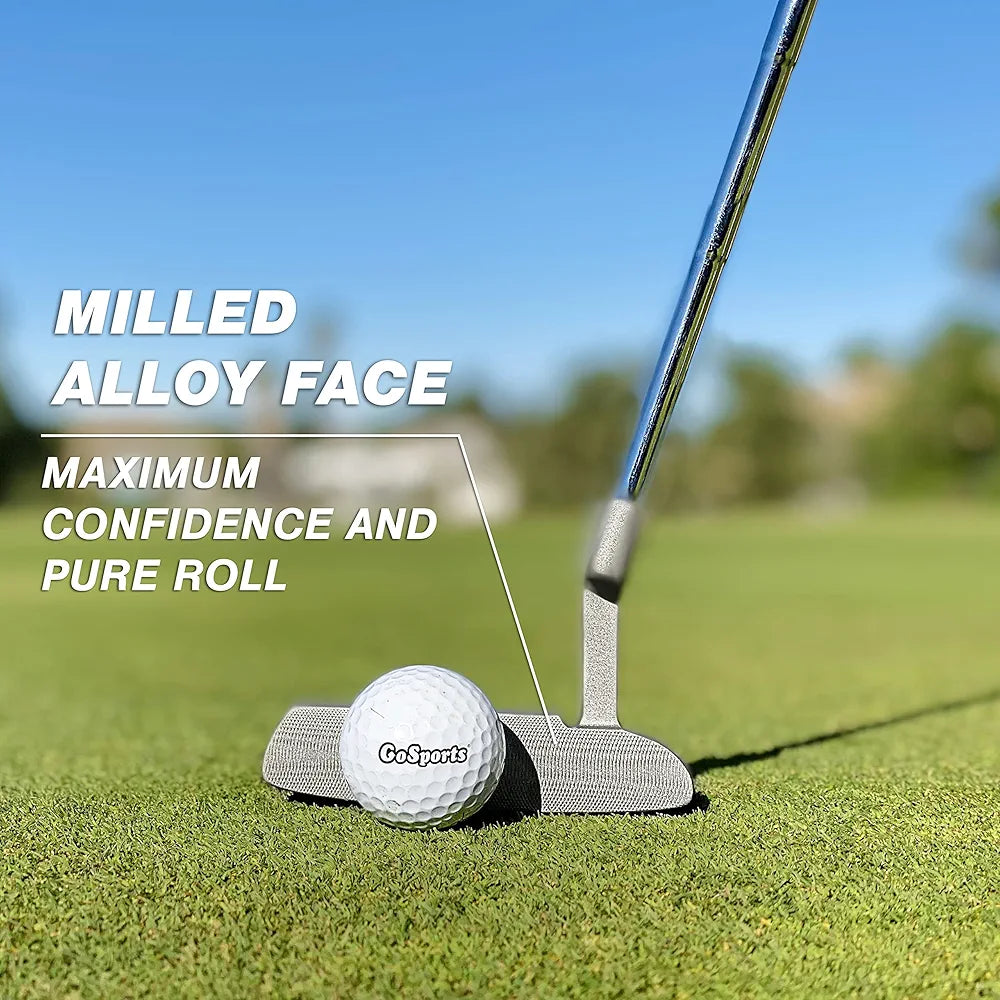 GoSports Classic Golf Putter, Choose Between 2 Way or Blade Putter - 35" Length with Premium Grip
