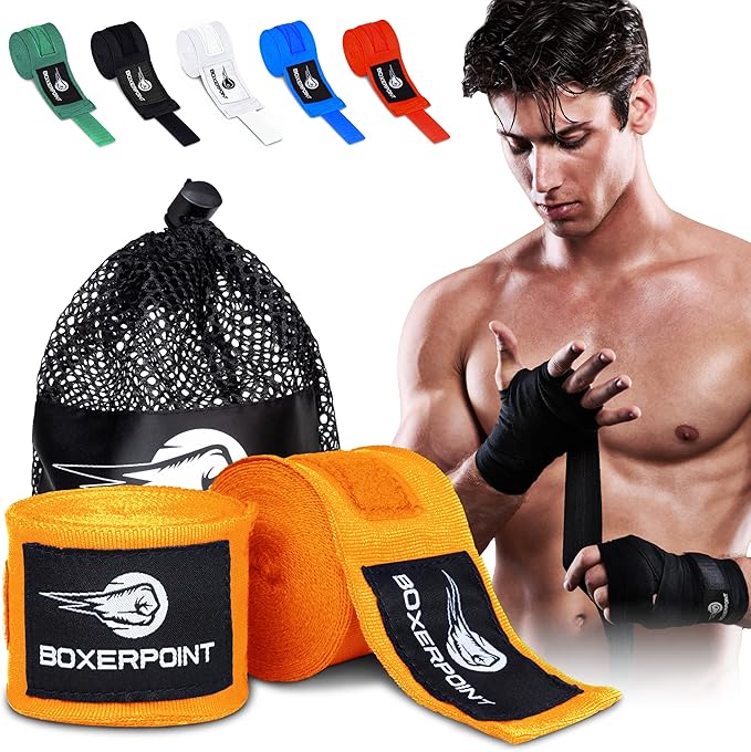 BOXERPOINT 180" Ringside Boxing Wraps for Men and Women