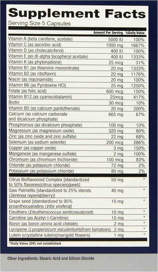 Evince Naturals Men's Daily Nutritional System, Multivitamin