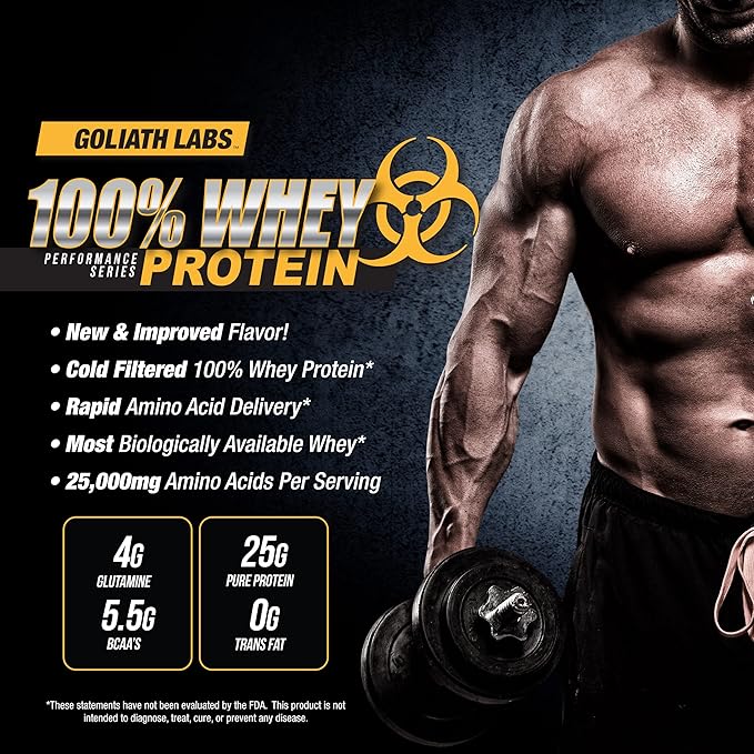 GL 100% Whey Protein, Cold Filtered Whey Protein - Rapid Amino Acid Delivery - Natural Coco for a Rich Chocolate Flavor - Tub Weighs 5 Pounds, Contains 68 Servings