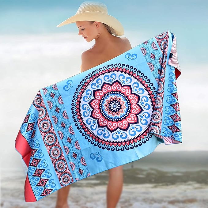 Elite Trend Microfiber Beach Towel - Extra Large 78x35 Inch