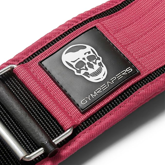 Gymreapers Quick Locking Weightlifting Belt for Bodybuilding 4 Inch