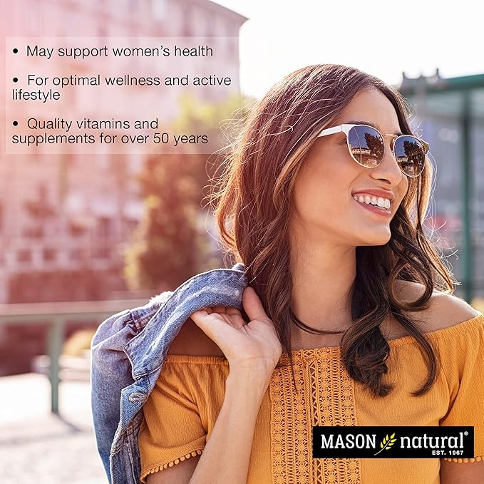 MASON NATURAL Women's Daily Multi Formula with 21 Essential Vitamins and Nutrients, Supports General Wellness and Overall Health, 90 Caplets (Pack of 3)