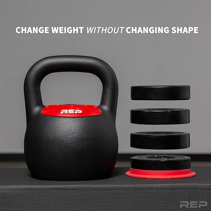 Rep Fitness Adjustable Kettlebell with Matte Powder Coating