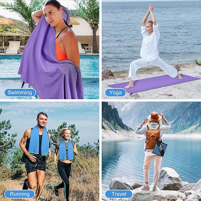 HiiPeak Quick Dry Towel - 2 Pack Microfiber 32 * 16" 2pcs 2pcs