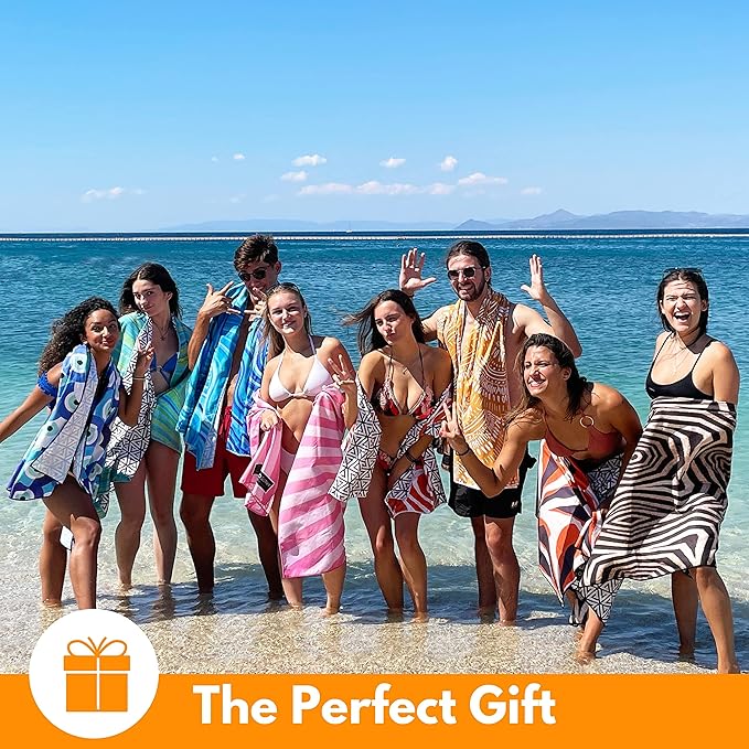 ECCOSOPHY Microfiber Beach Towel - Sand Free Towels 71x35 in